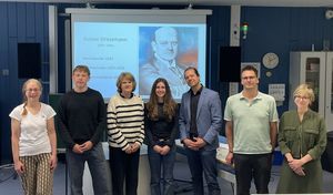 v.l.n.r.: Anja Pfleger, Felix Netzer, Fr. Dr. Christina Stresemann, Marilena Marilena Mpairamidou, Daniel Meier, Björn Link, Lisa Kempkens
