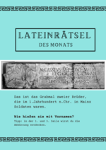 Lateinrätsel des Monats Oktober